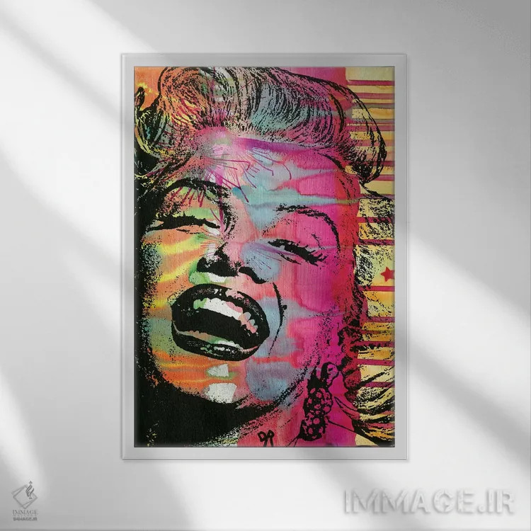 تابلو دکوراتیو مرلین اثر باور روسو - نمای قابدار سفید