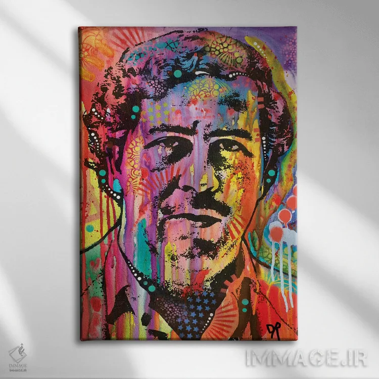 تابلو دکوراتیو پابلو اسکوبار اثر باور روسو - نمای روبهرو روی دیوار