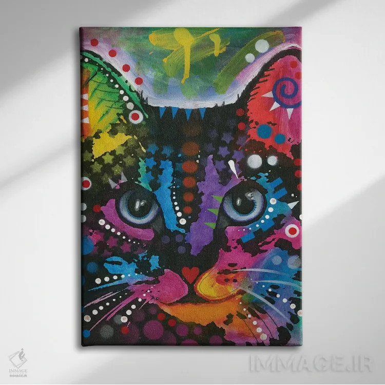 تابلو دکوراتیو تببی یک اثر باور روسو - نمای روبهرو روی دیوار