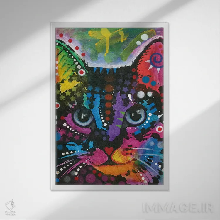 تابلو دکوراتیو تببی یک اثر باور روسو - نمای قابدار سفید