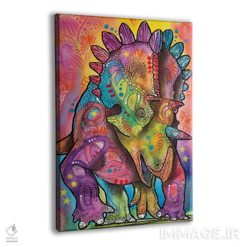 تابلو دکوراتیو تریسراتوپس اثر باور روسو - نمای پرسپکتیو محصول