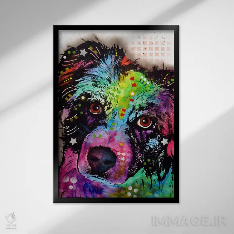 تابلو دکوراتیو آزی اثر باور روسو - نمای قابدار مشکی