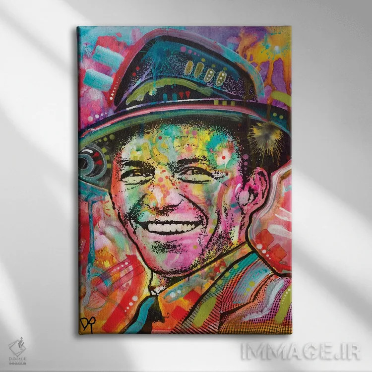 تابلو دکوراتیو فرانک سیناترا یک اثر باور روسو - نمای روبهرو روی دیوار