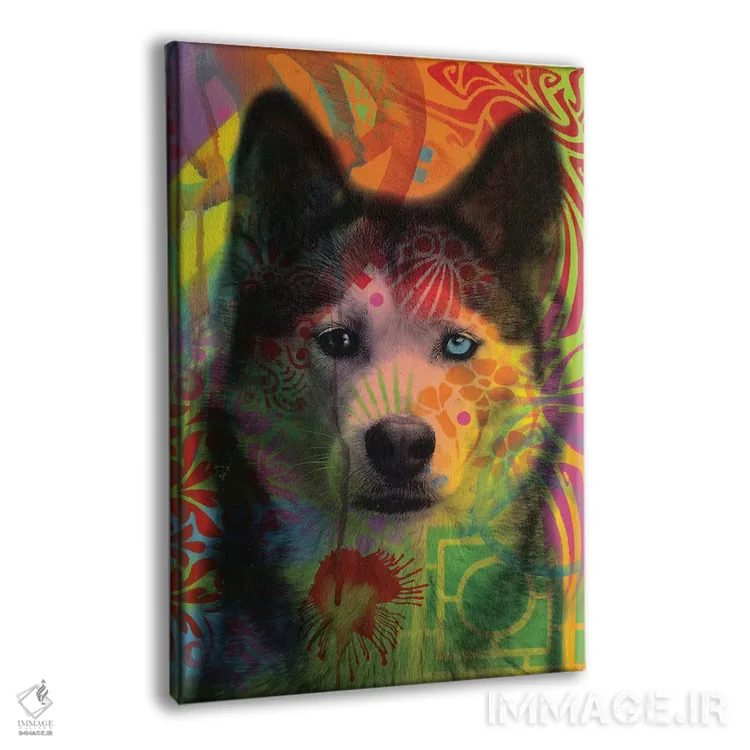 تابلو دکوراتیو چشم هاسکی اثر باور روسو - نمای پرسپکتیو محصول