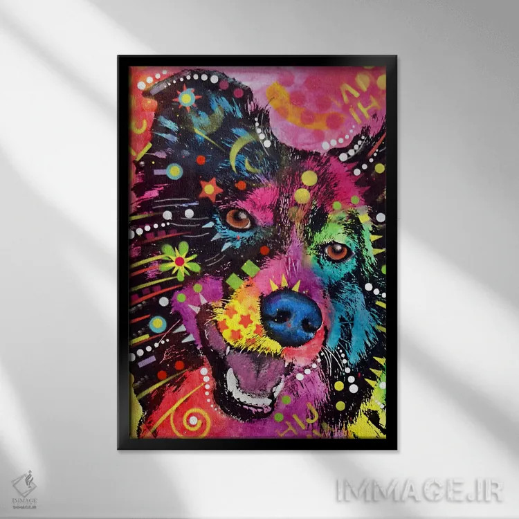 تابلو دکوراتیو بردر کولی اثر باور روسو - نمای قابدار مشکی