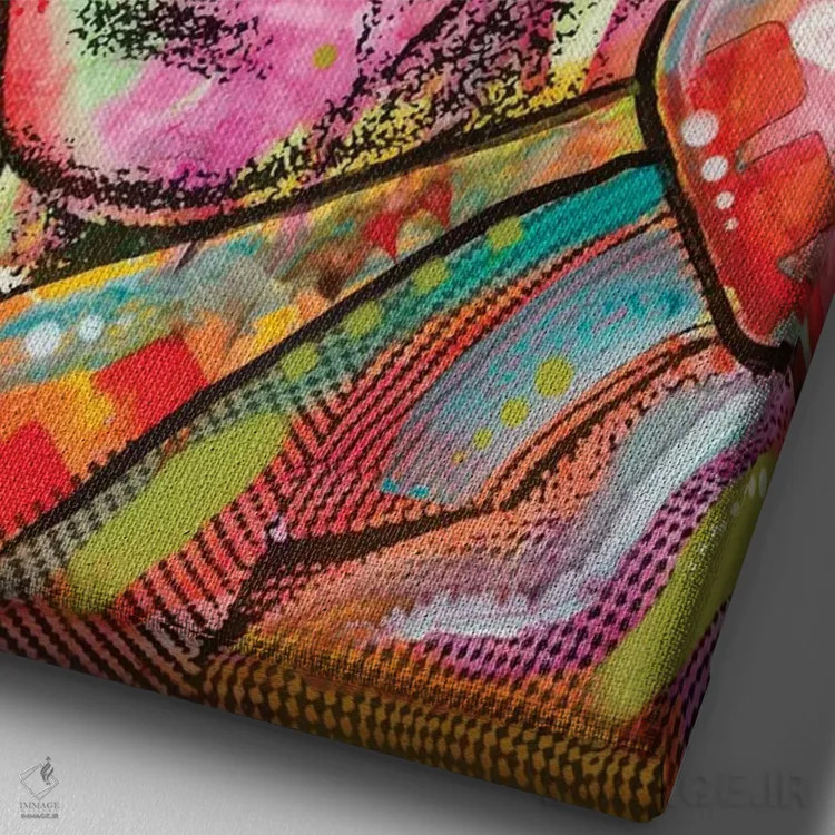 تابلو دکوراتیو فرانک سیناترا یک اثر باور روسو - نمای نزدیک بافت بوم