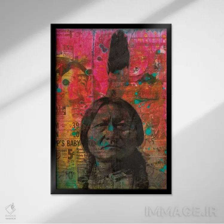 تابلو دکوراتیو برداشت اثر باور روسو - نمای قابدار مشکی
