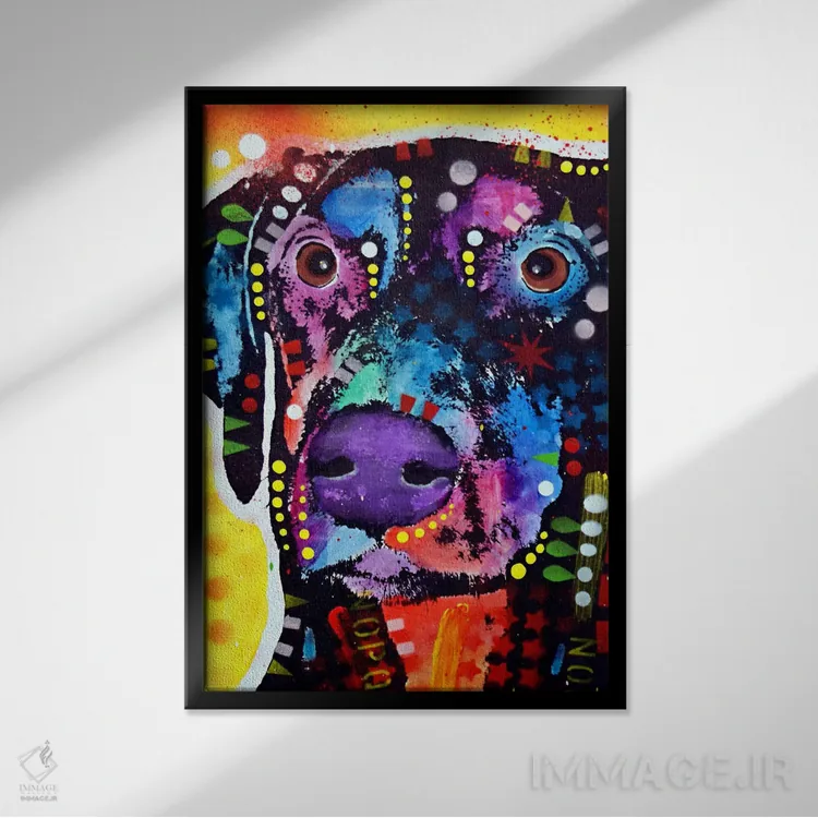 تابلو دکوراتیو دوبی اثر باور روسو - نمای قابدار مشکی