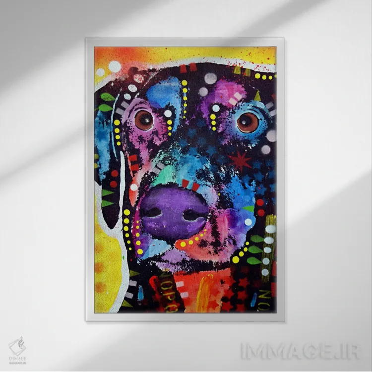 تابلو دکوراتیو دوبی اثر باور روسو - نمای قابدار سفید