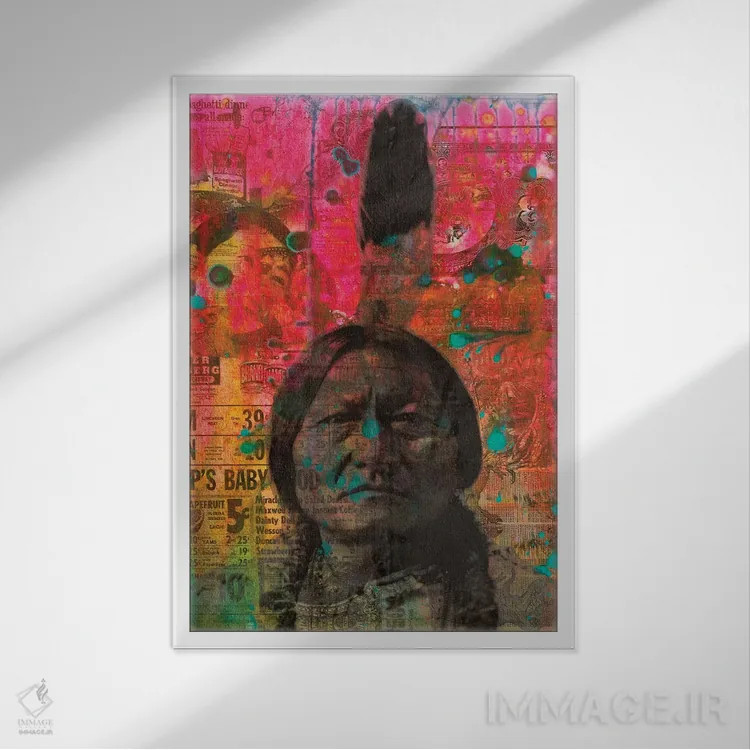 تابلو دکوراتیو برداشت اثر باور روسو - نمای قابدار سفید