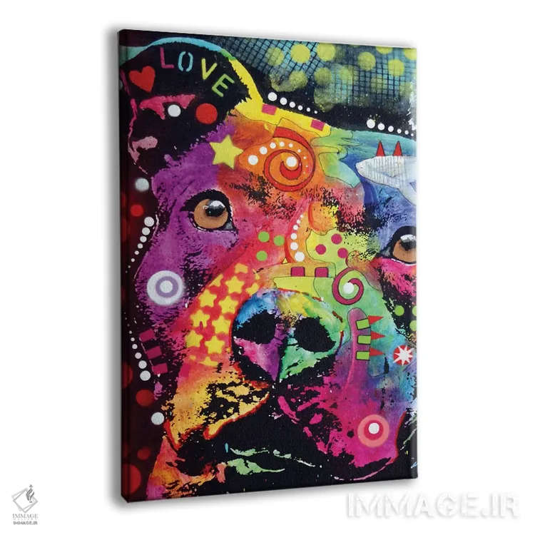 تابلو دکوراتیو پیت بول متفکر کلاسیک اثر باور روسو - نمای پرسپکتیو محصول