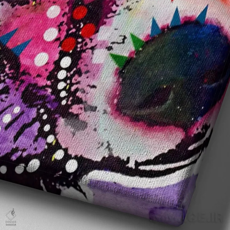 تابلو دکوراتیو جک رویایی اثر باور روسو - نمای نزدیک بافت بوم