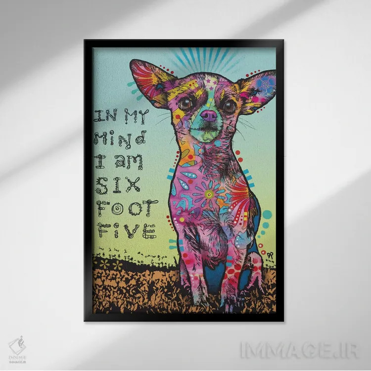 تابلو دکوراتیو در ذهن من اثر باور روسو - نمای قابدار مشکی