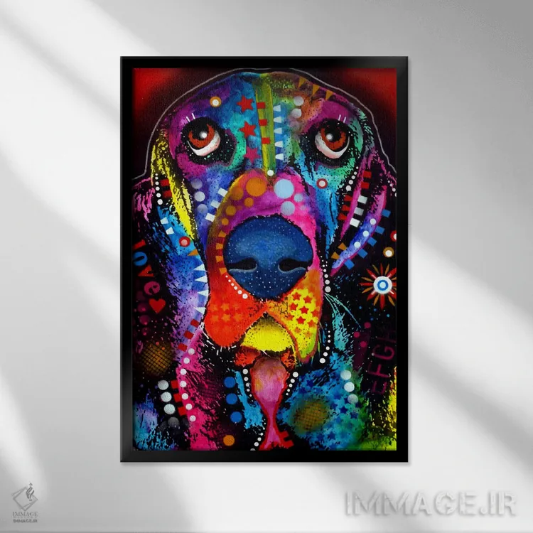 تابلو دکوراتیو بست اثر باور روسو - نمای قابدار مشکی