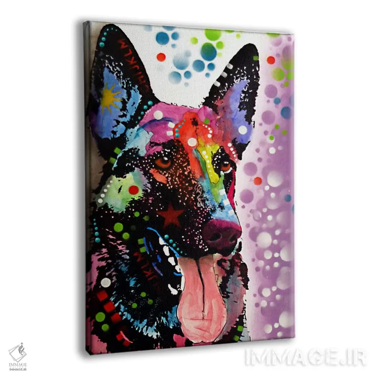 تابلو دکوراتیو ژرمن شپرد اثر باور روسو - نمای پرسپکتیو محصول