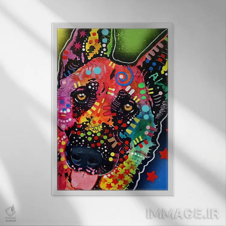 تابلو دکوراتیو جکسون اثر باور روسو - نمای قابدار سفید