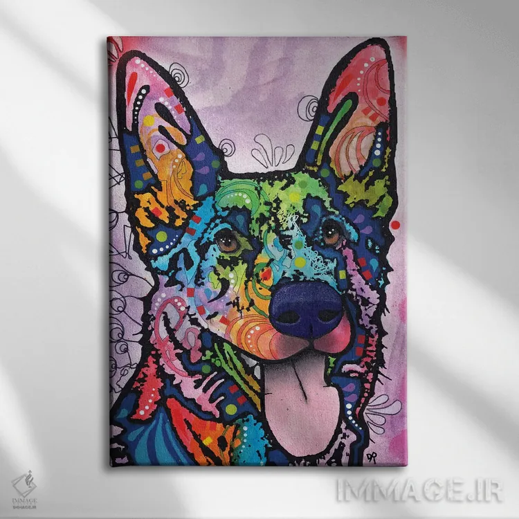 تابلو دکوراتیو عشق شپرد اثر باور روسو - نمای روبهرو روی دیوار