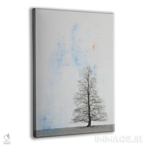 تابلو مینیمال درخت تنها اثر دبورا رول - نمای پرسپکتیو محصول