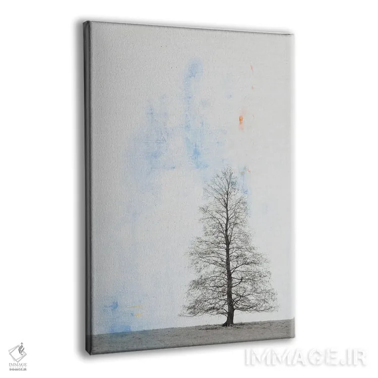 تابلو مینیمال درخت تنها اثر دبورا رول - نمای پرسپکتیو محصول