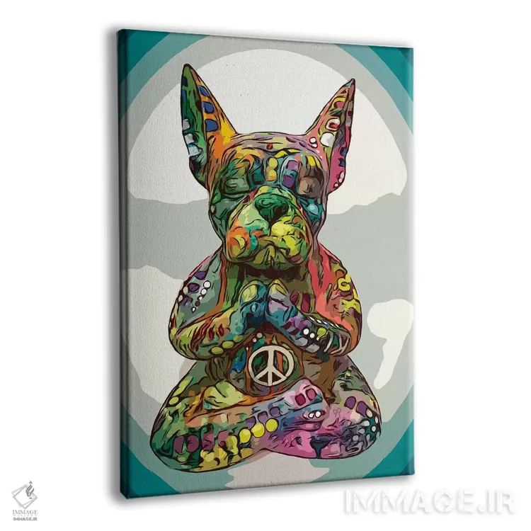 تابلو دکوراتیو بولداگ بودای فرانسوی اثر باور روسو - نمای پرسپکتیو محصول