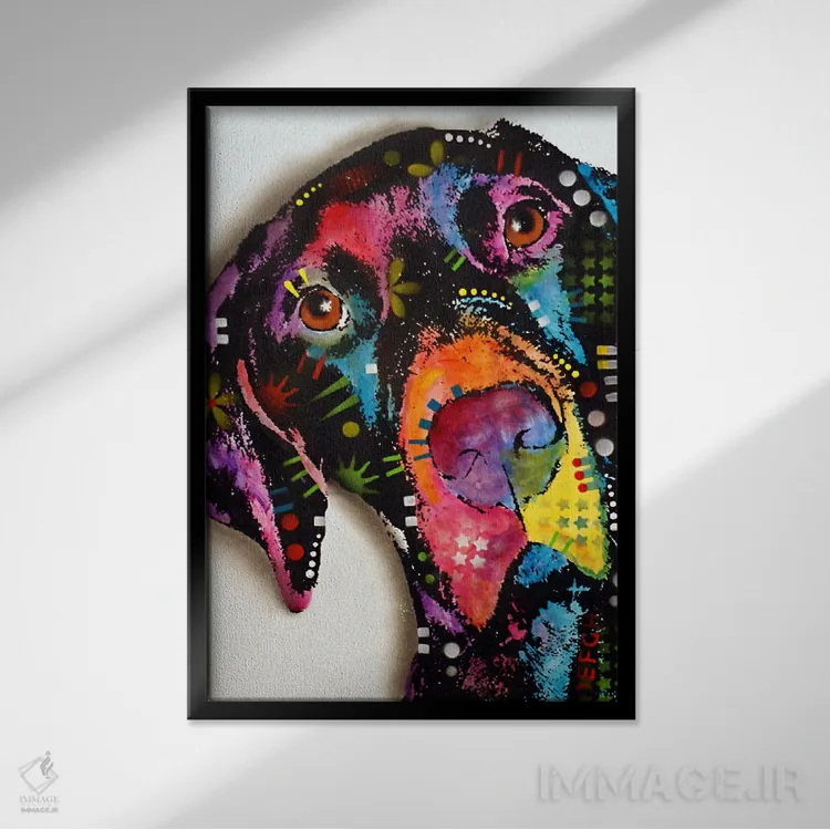 تابلو دکوراتیو پوینتر اثر باور روسو - نمای قابدار مشکی