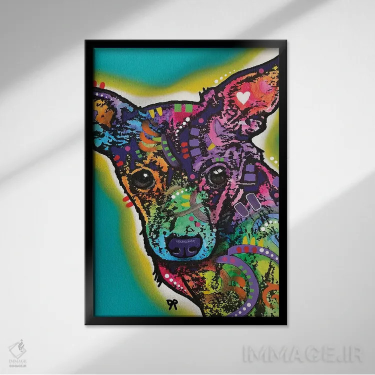 تابلو دکوراتیو عشق کوچک اثر باور روسو - نمای قابدار مشکی