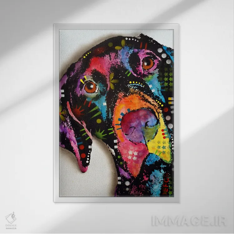 تابلو دکوراتیو پوینتر اثر باور روسو - نمای قابدار سفید