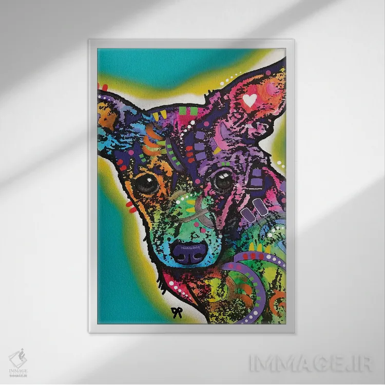 تابلو دکوراتیو عشق کوچک اثر باور روسو - نمای قابدار سفید