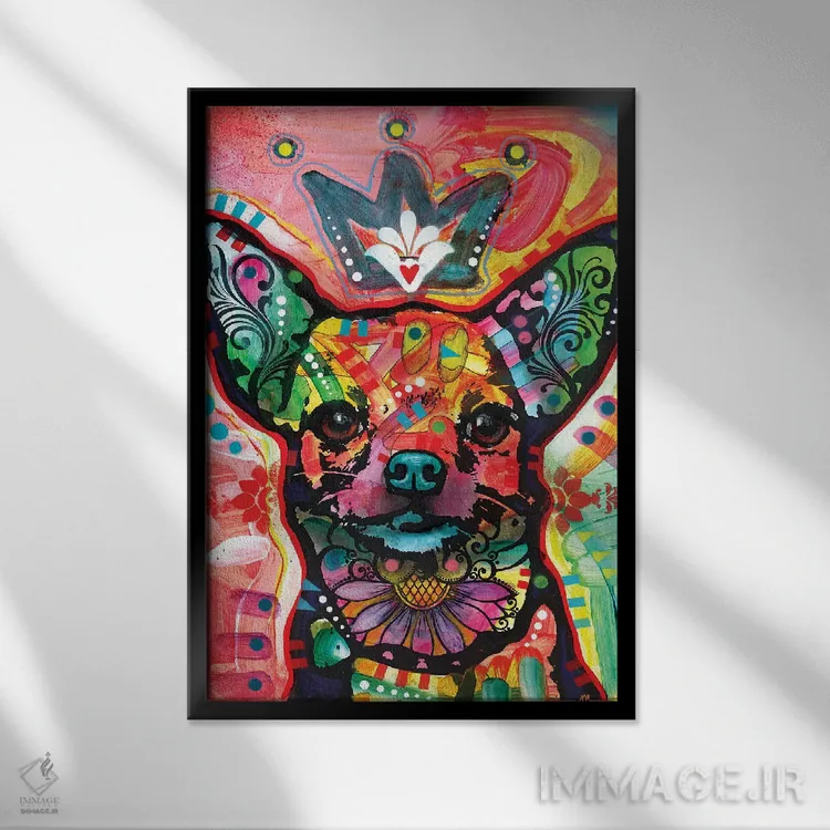 تابلو دکوراتیو رویال-چی اثر باور روسو - نمای قابدار مشکی