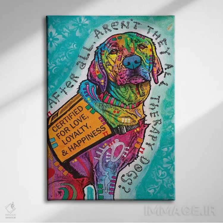 تابلو دکوراتیو تاییدشده برای عشق اثر باور روسو - نمای روبهرو روی دیوار