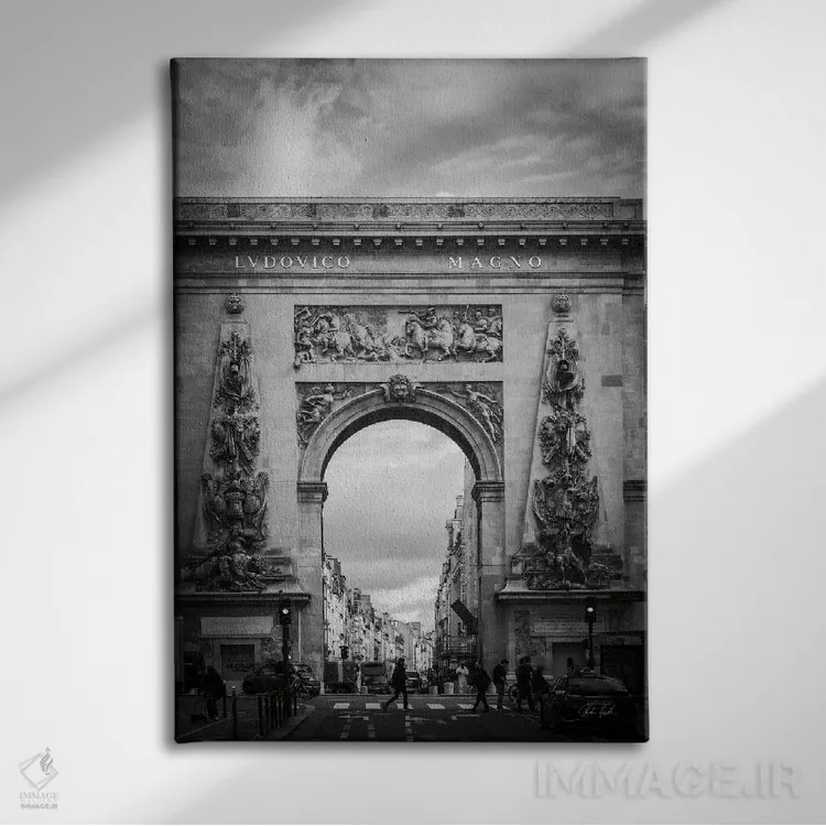 تابلو دکوراتیو زیبا در پاریس ۱ اثر دبورا رول - نمای روبهرو روی دیوار