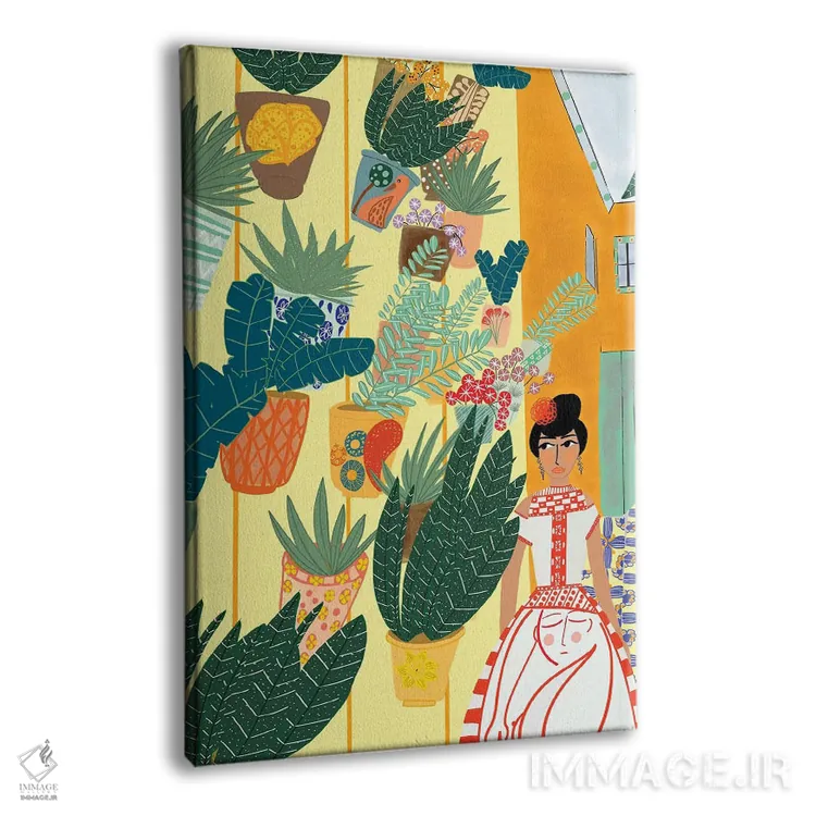 تابلو دکوراتیو بانویی در سویا اثر باورا راژین - نمای پرسپکتیو محصول