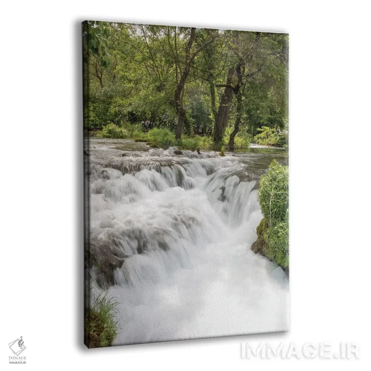 تابلو دکوراتیو کرواسی. آبشارهای پارک ملی کرکا. میراث جهانی یونسکو. اثر تریش دروی - نمای پرسپکتیو محصول