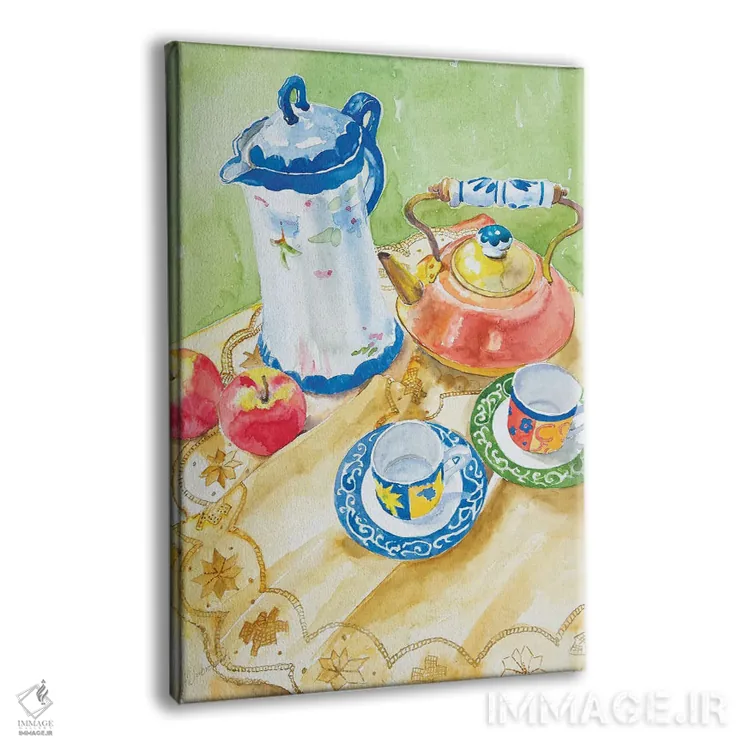 تابلو کلاسیک زمان چای اثر هلن دوبروویچ - نمای پرسپکتیو محصول