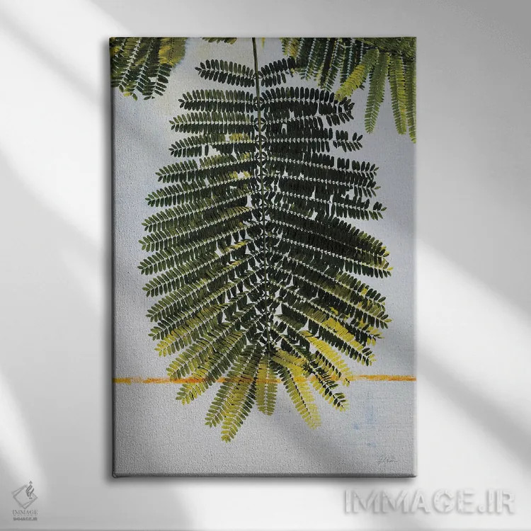 تابلو دکوراتیو نخل تنها اثر دبورا رول - نمای روبهرو روی دیوار