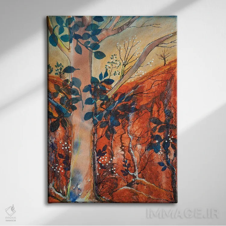 تابلو کلاسیک منظره تپه شکسته اثر هلن دوبروویچ - نمای روبهرو روی دیوار