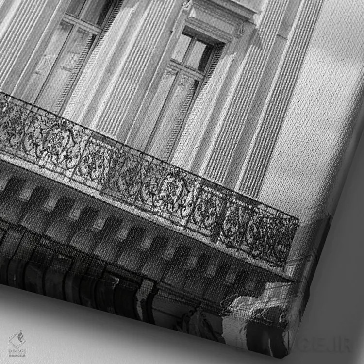 تابلو دکوراتیو زیبا در پاریس ۳ اثر دبورا رول - نمای نزدیک بافت بوم