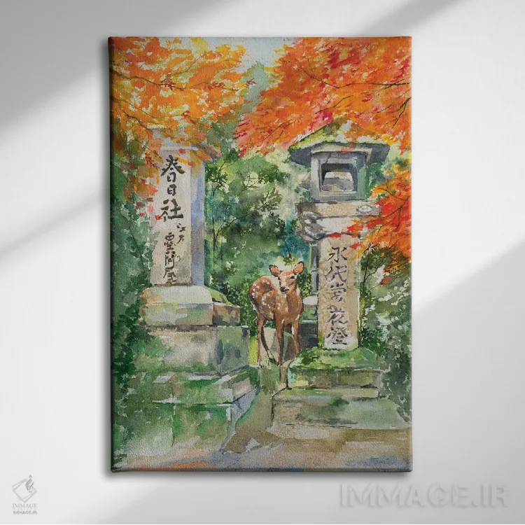 تابلو کلاسیک پاییز اثر هلن دوبروویچ - نمای روبهرو روی دیوار