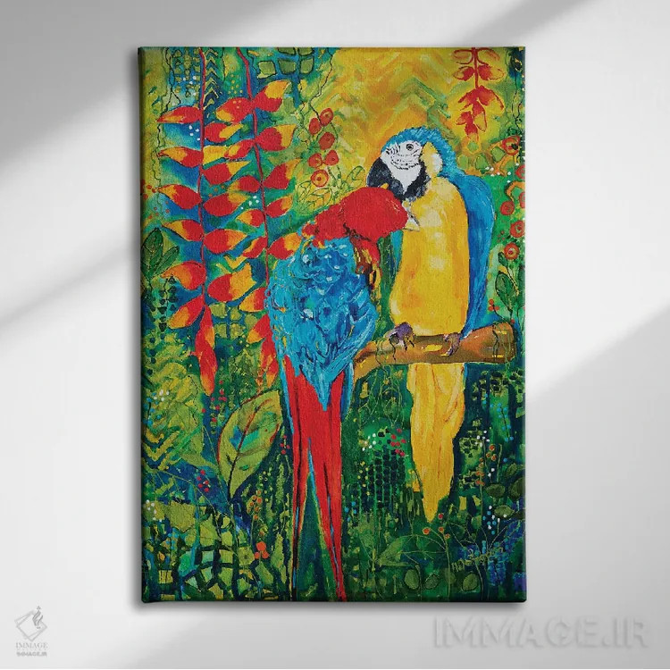 تابلو کلاسیک بوسه صبحگاهی اثر هلن دوبروویچ - نمای روبهرو روی دیوار