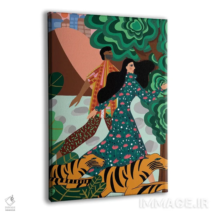 تابلو دکوراتیو فرار به طبیعت وحشی اثر باورا راژین - نمای پرسپکتیو محصول