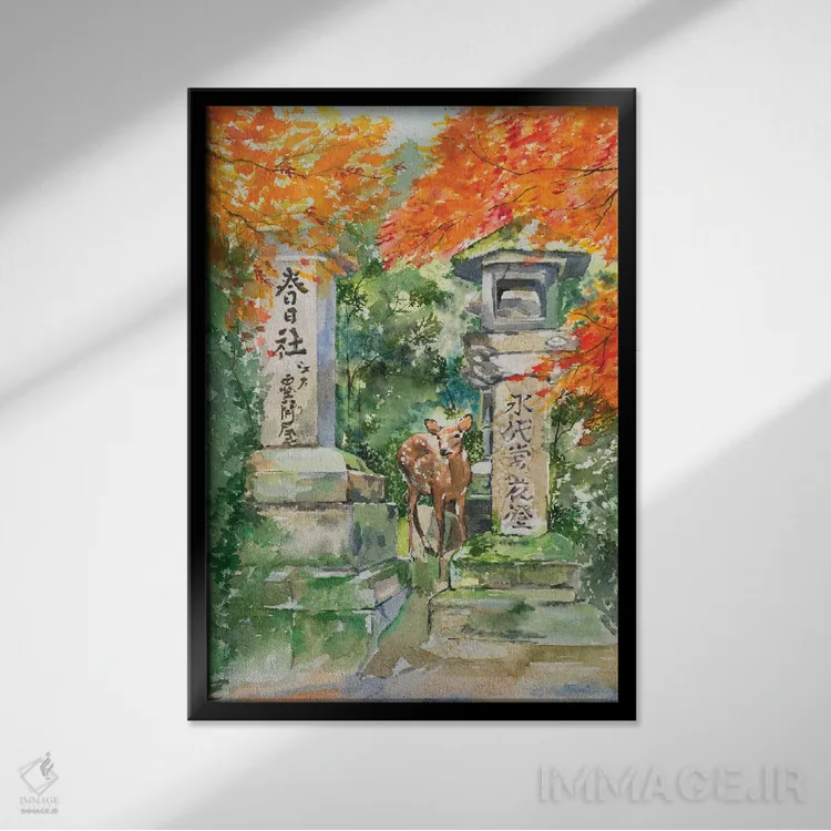 تابلو کلاسیک پاییز اثر هلن دوبروویچ - نمای قابدار مشکی