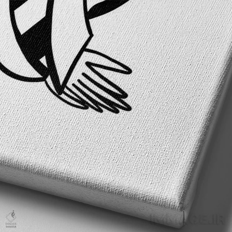 تابلو دکوراتیو خانواده ها کنار هم می مانند اثر باورا راژین - نمای نزدیک بافت بوم