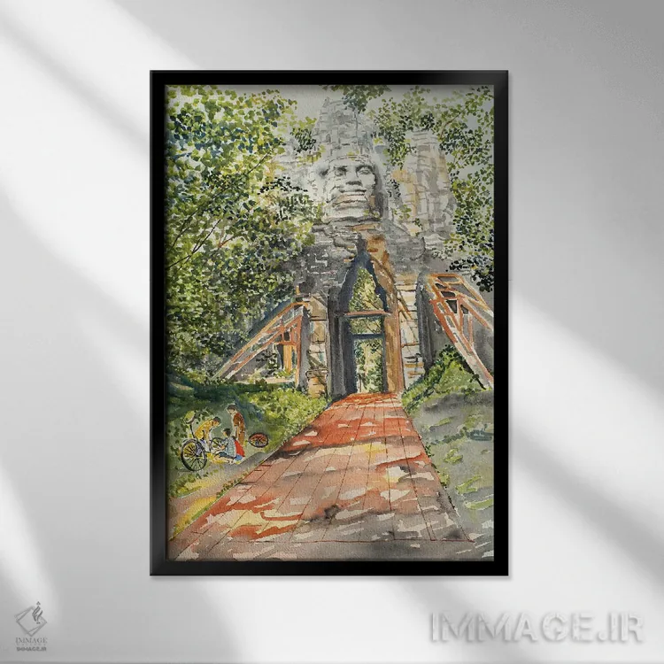 تابلو کلاسیک در سایه ها اثر هلن دوبروویچ - نمای قابدار مشکی