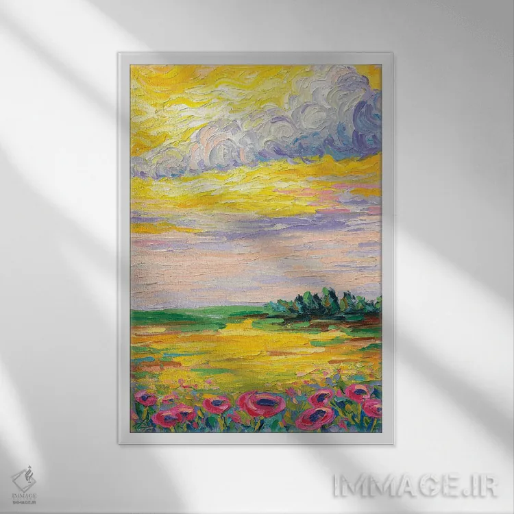 تابلو دکوراتیو برایم بخوان اثر دروتا کوسی - نمای قابدار سفید