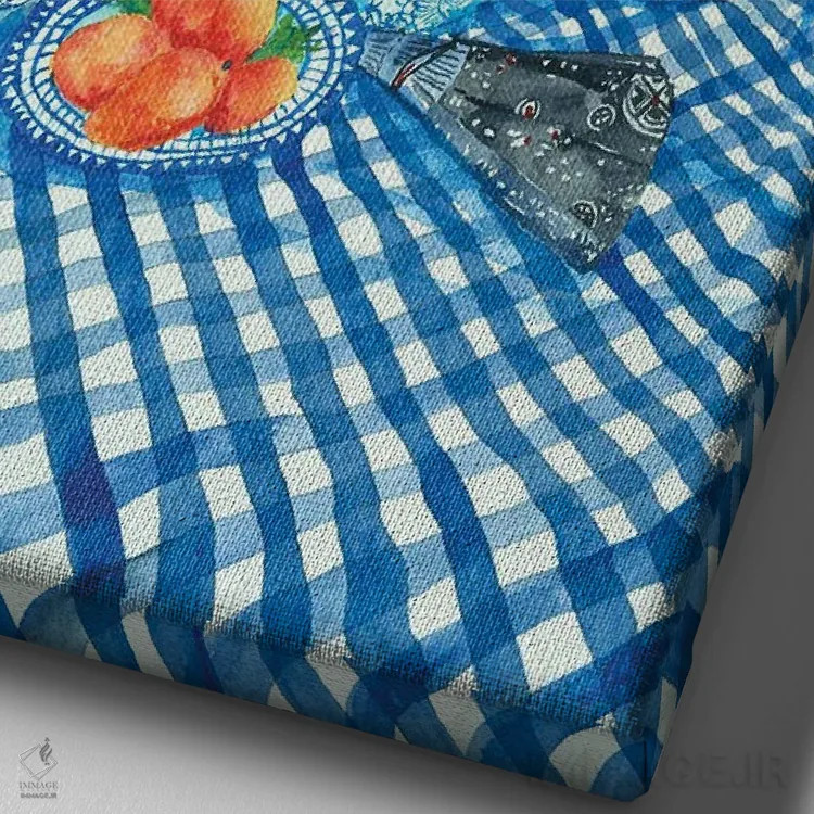 تابلو کلاسیک پیک نیک در کامپونگ اثر هلن دوبروویچ - نمای نزدیک بافت بوم