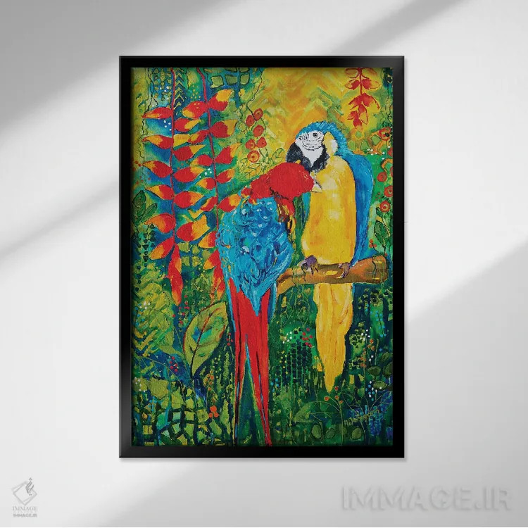 تابلو کلاسیک بوسه صبحگاهی اثر هلن دوبروویچ - نمای قابدار مشکی