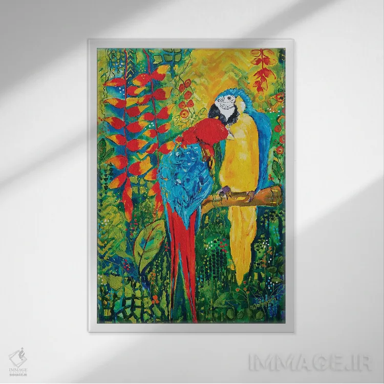 تابلو کلاسیک بوسه صبحگاهی اثر هلن دوبروویچ - نمای قابدار سفید