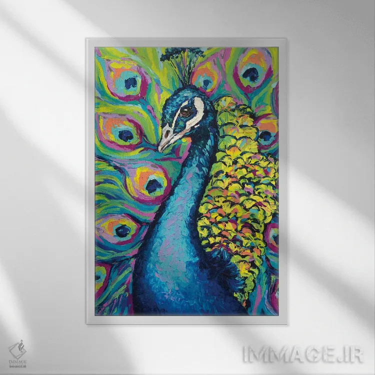 تابلو دکوراتیو ژست گیر اثر دروتا کوسی - نمای قابدار سفید