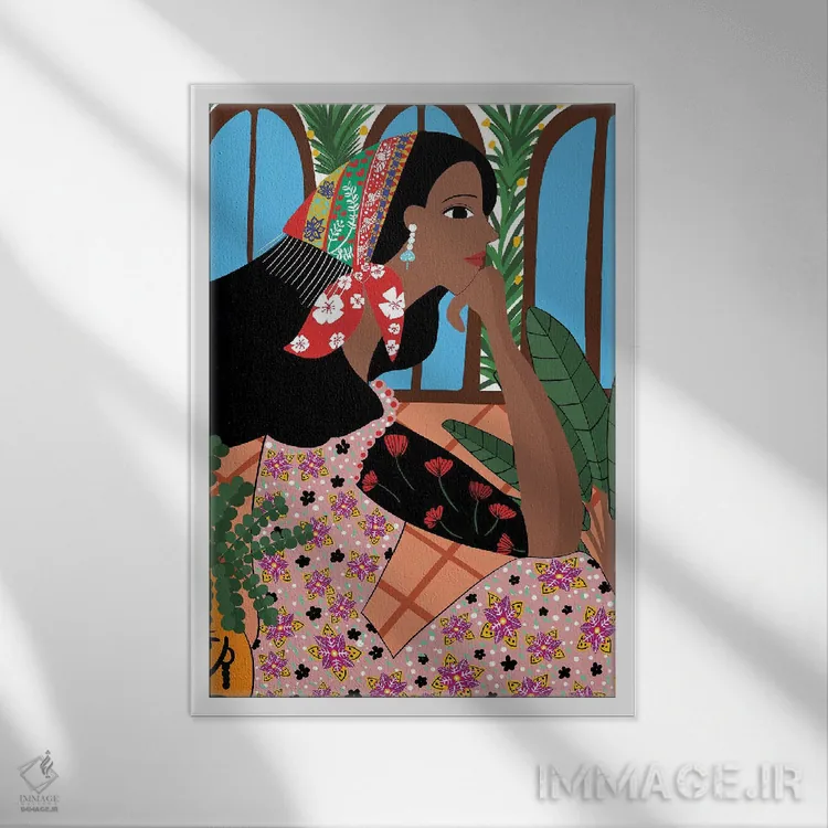 تابلو دکوراتیو خیال پردازی اثر باورا راژین - نمای قابدار سفید