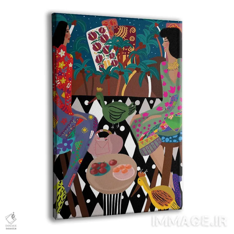 تابلو دکوراتیو دوستی مادام العمر اثر باورا راژین - نمای پرسپکتیو محصول